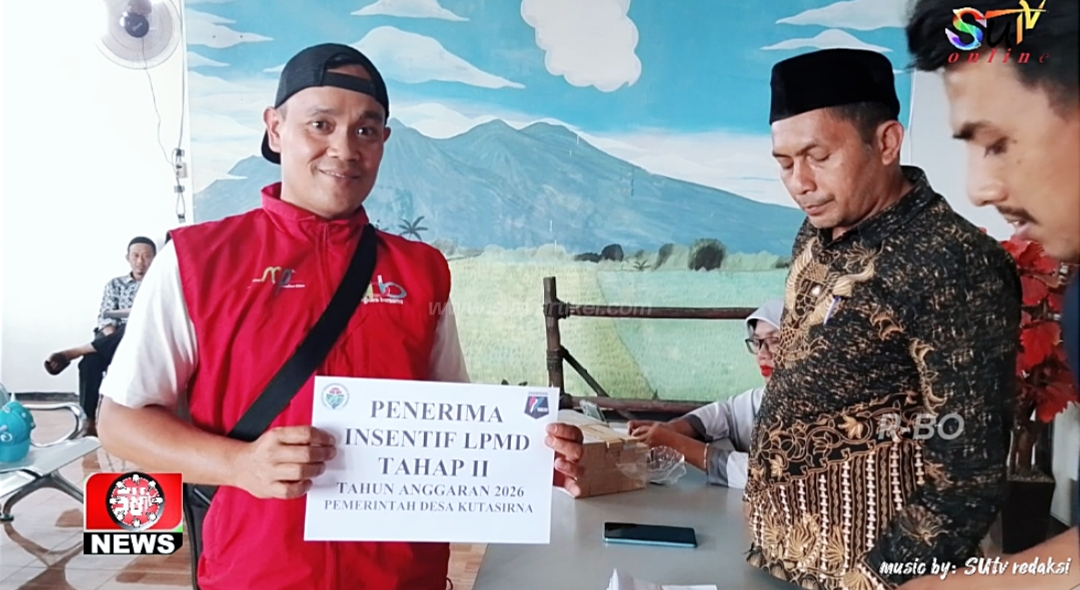 Pemdes Kutasirna Kecamatan Cisaat Salurkan Insentif RT/RW, LPM dan Satlinmas T/A 2026