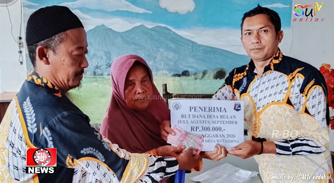 Pemdes Kutasirna Kec. Cisaat Salurkan BLT Dana Desa Periode Juli, Agustus, September 2026 kepada 18 KPM