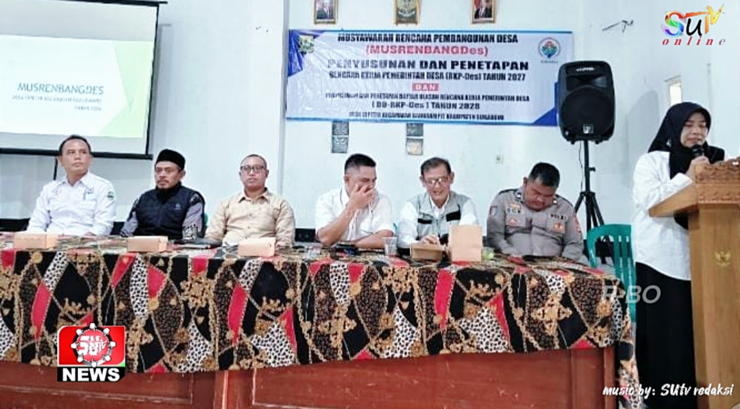 Pemdes Cipetir Laksanakan Musrenbangdes Dalam Rangka Penyusunan RKP Desa Tahun 2027 dan DU RKP Desa Tahun 2028